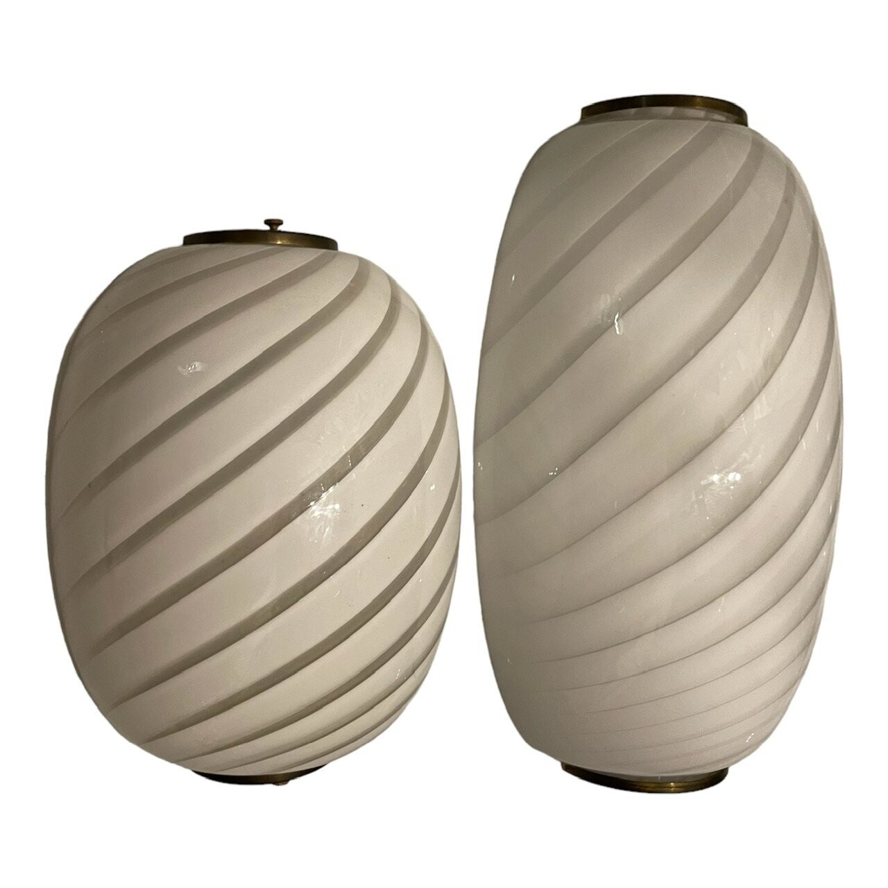 Murano Swirl Sconces by Venini Paolo, 1970s, Set of 2