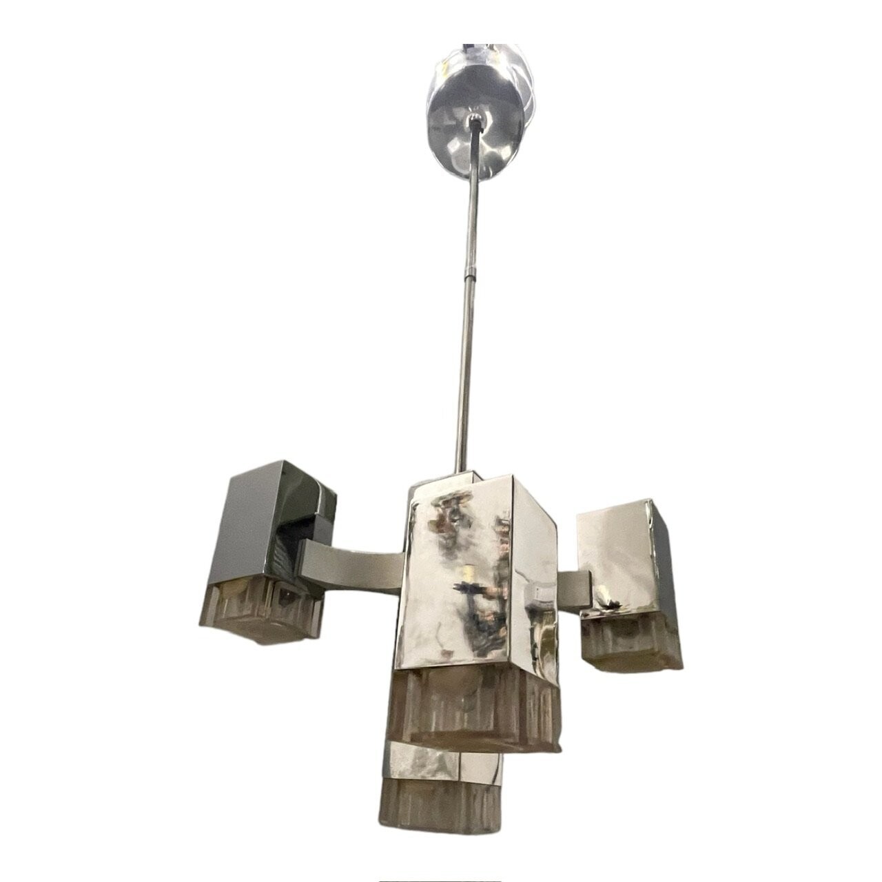 Cubic Light Pendant by Gaetano Sciolari , 1970s