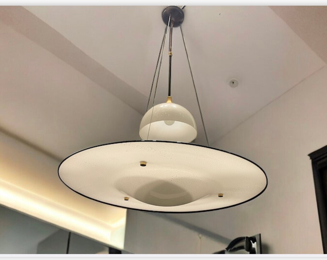 Large Murano Glass Architectural Light Pendant