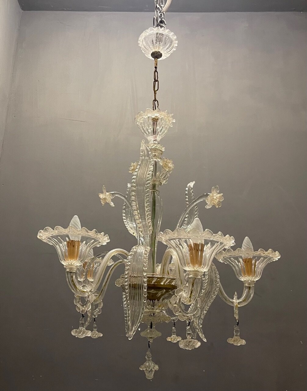 Venetian Murano Glass Chandelier