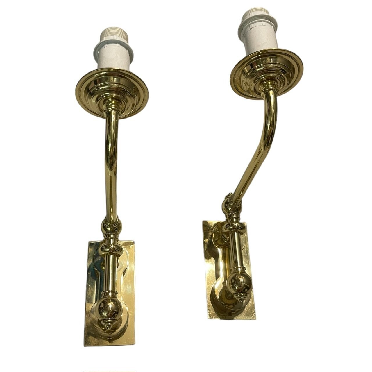 Large Brass Sconces Set of 2 by Estruia