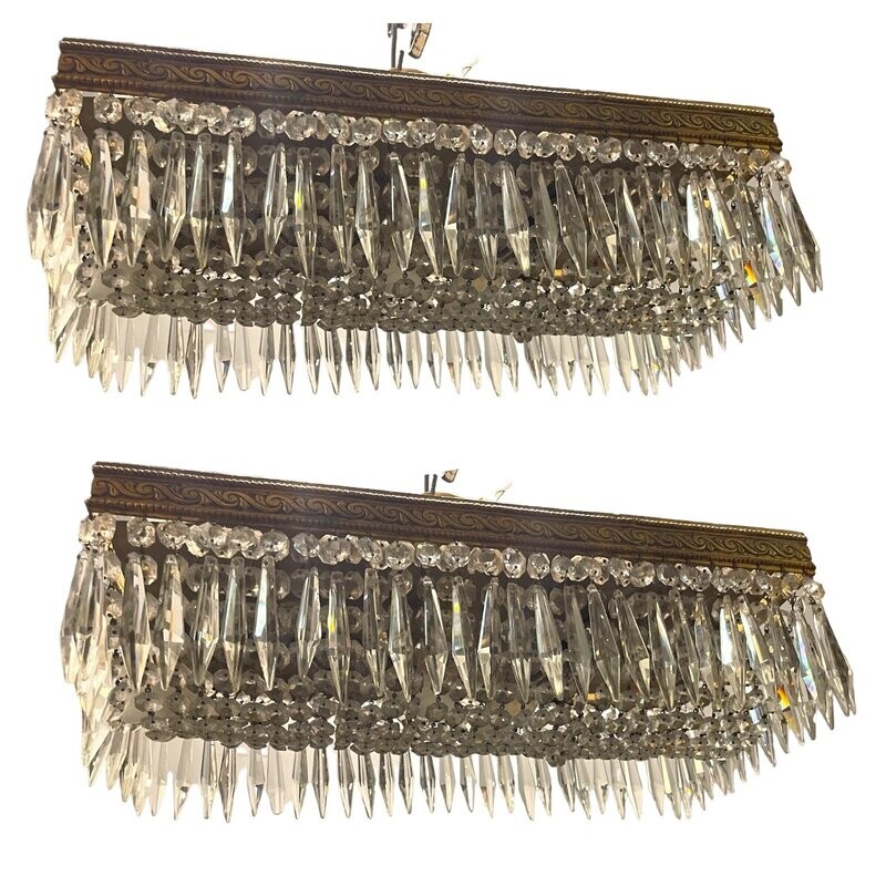Crystal Flush-mounts Set of 2