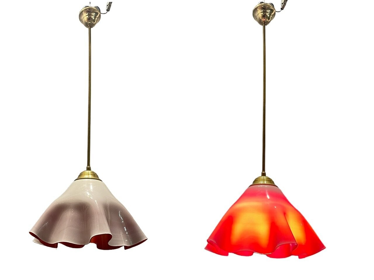 Murano Glass Light Pendant Handkerchief by Venini