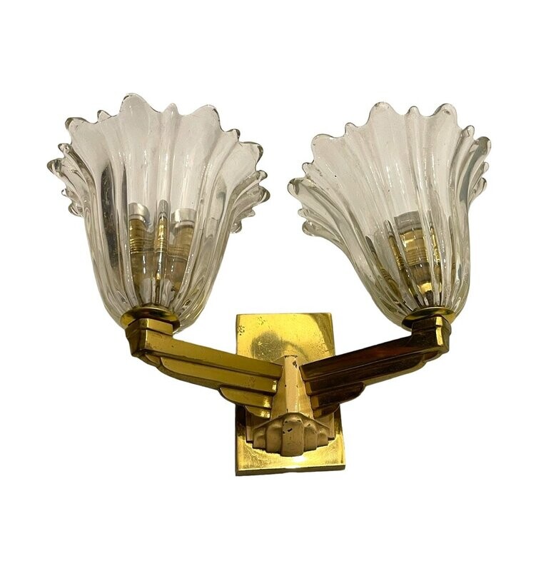 Art Deco Murano glass Single Sconce