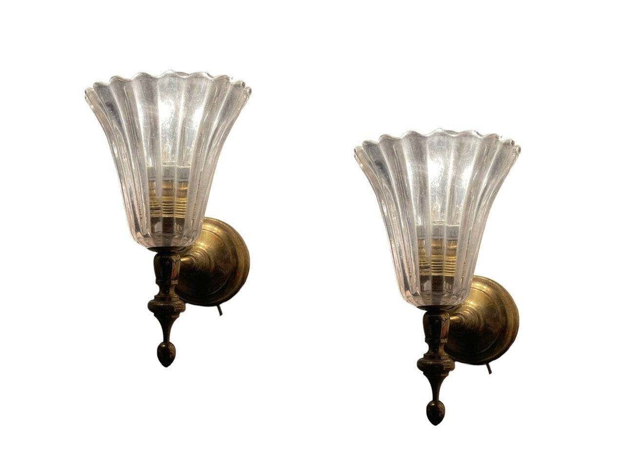 Murano Glass Sconces Set of 2 by Ercole Barovier