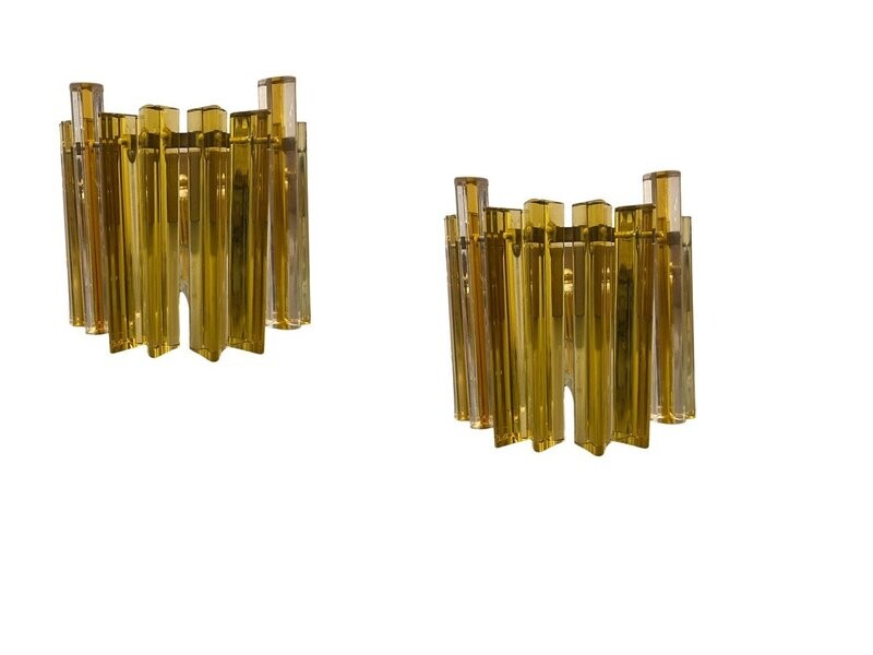 Murano Glass Trilobi Sconces Set of 2