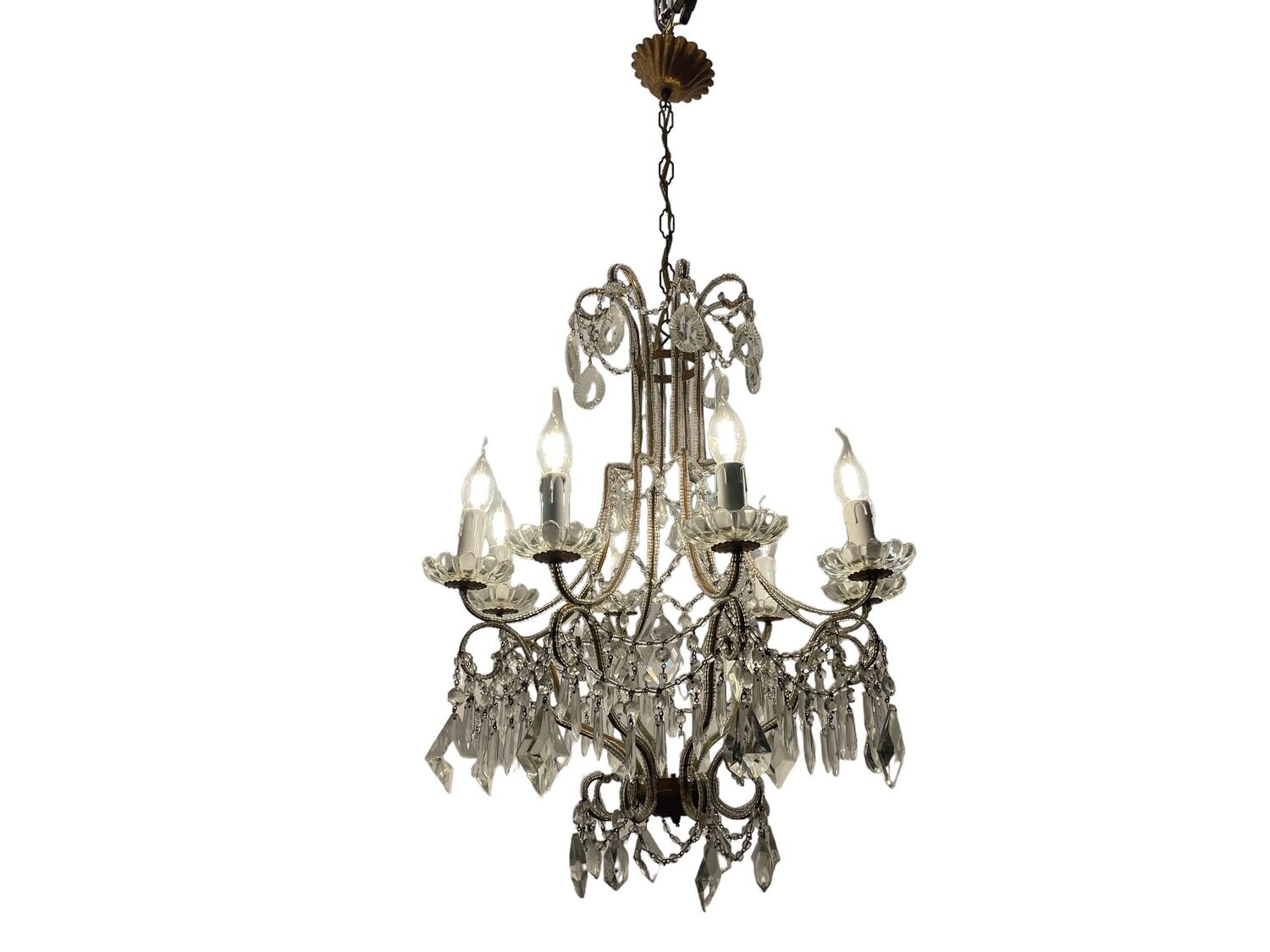 Vintage Crystal Beaded chandelier