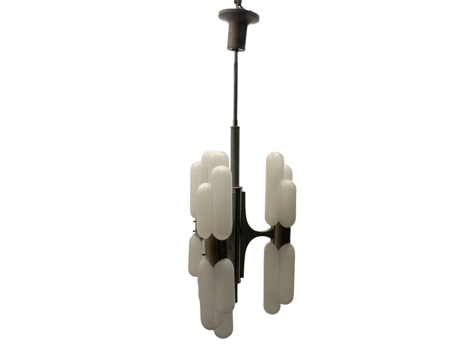 Torpedo Murano Glass Chandelier attributed to Carlo Nason for Mazzega, Italy, 1970s