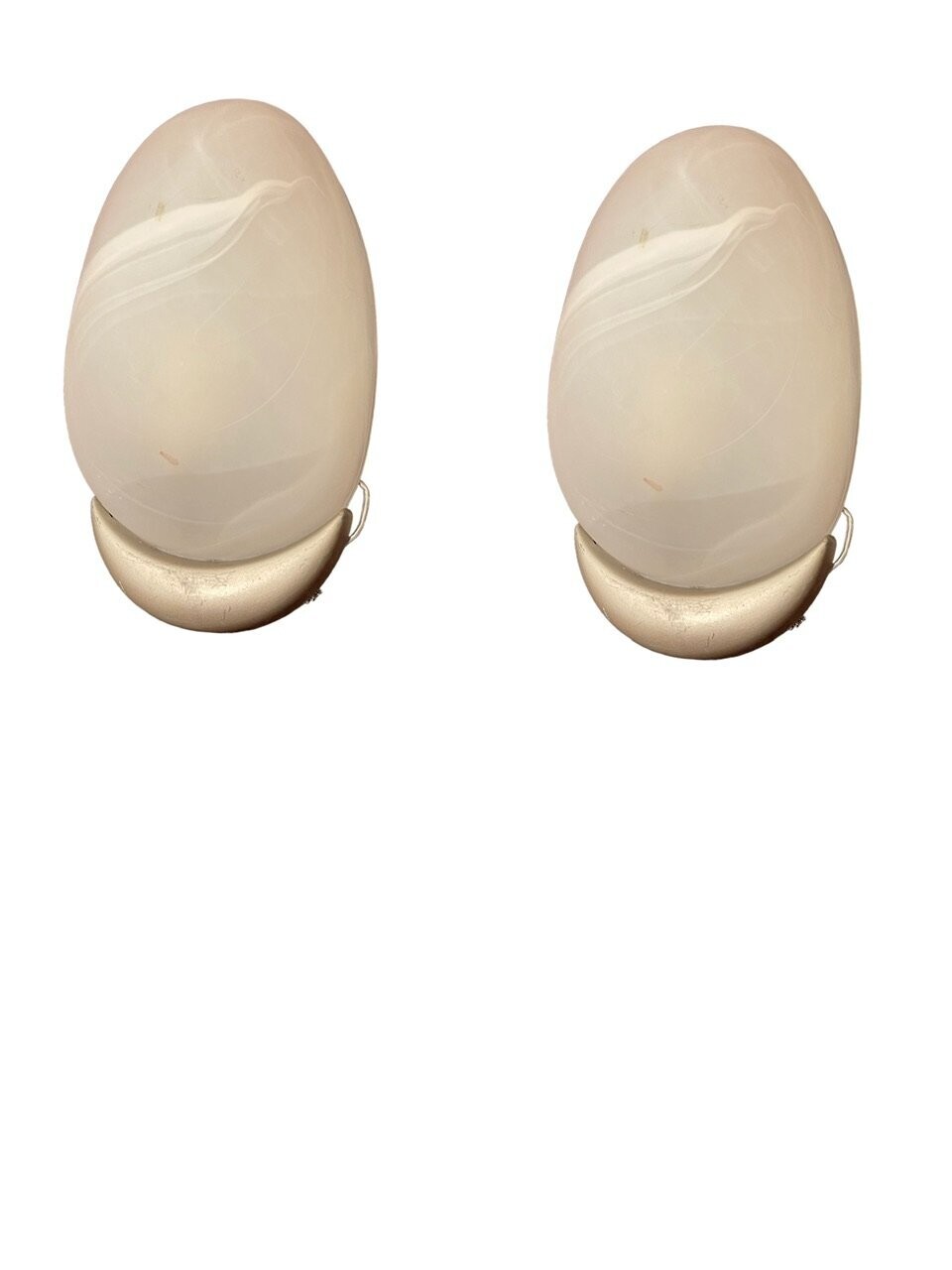 Marbled Glass Sconces set of 2