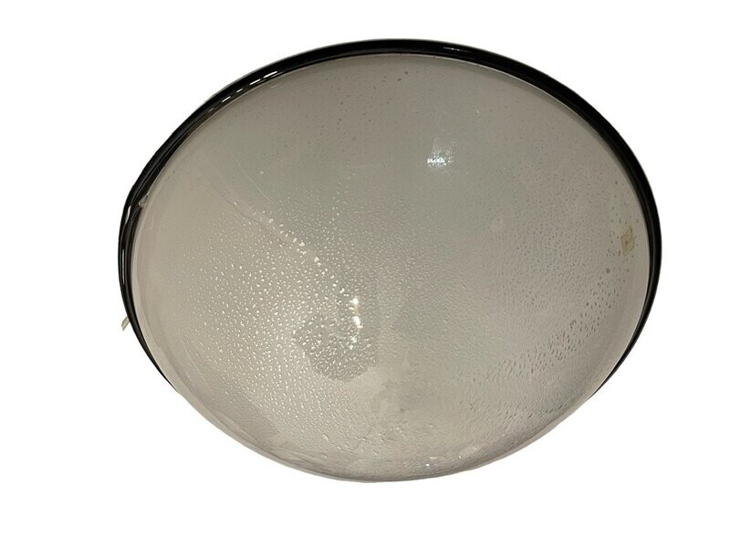 Black and white Murano Glass Flushmount