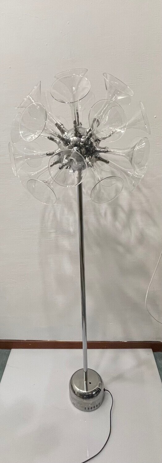 Crystal Sputnik Chrome Floor Lamp