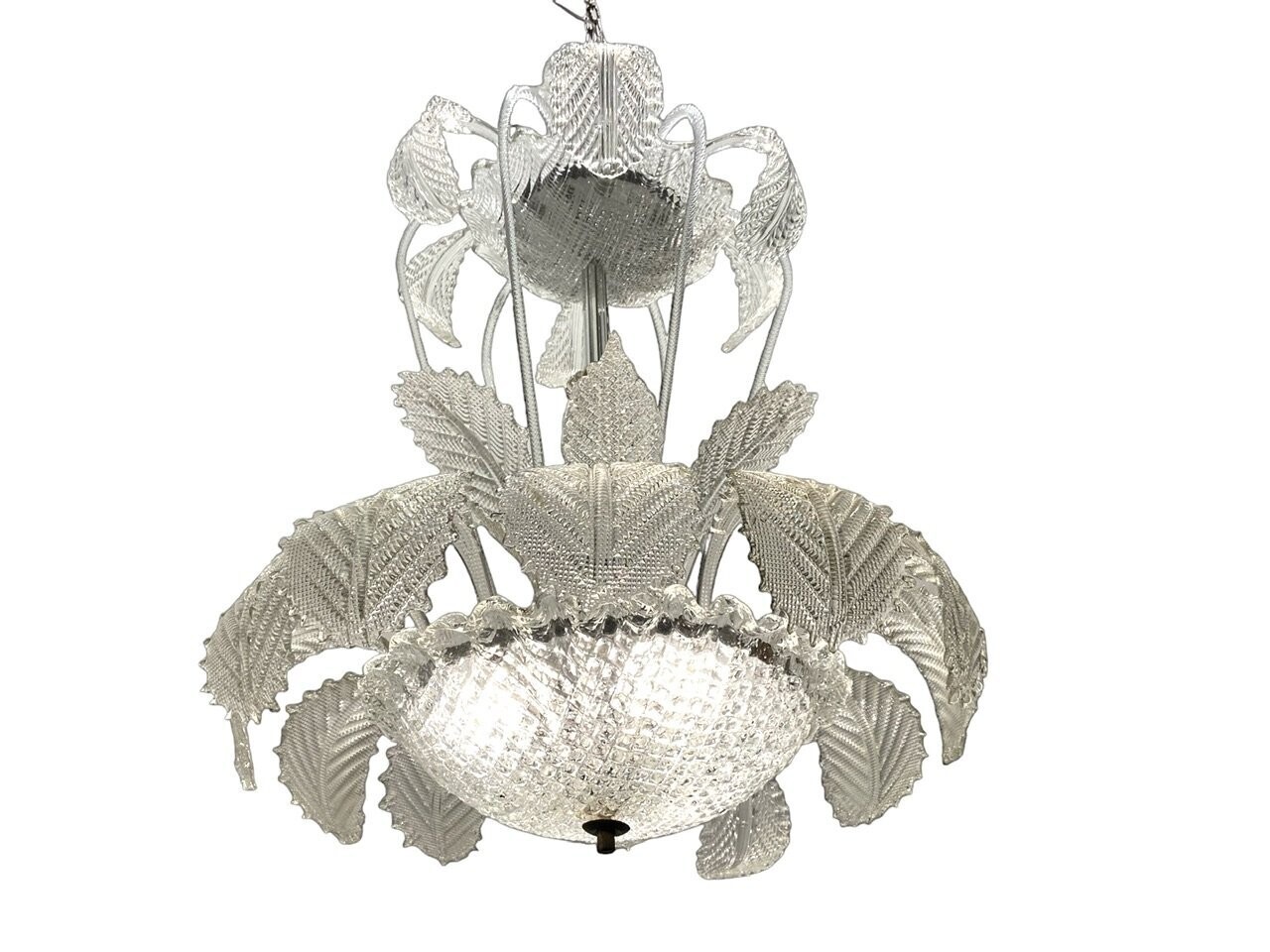 Large Murano Glass Barovier Chandelier 1940’s