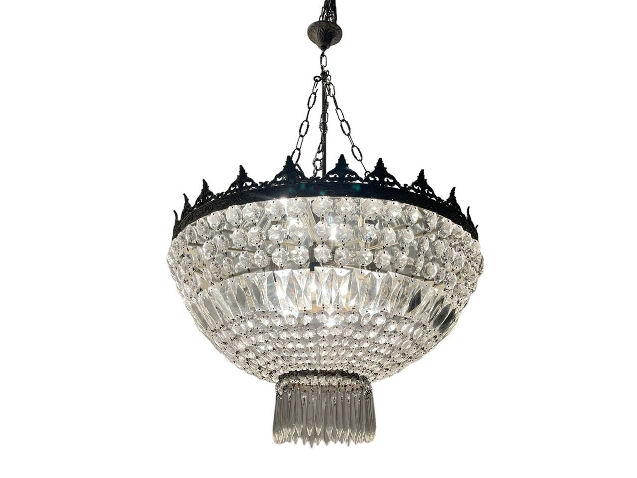 Large Crystal Chandelier 1950’s