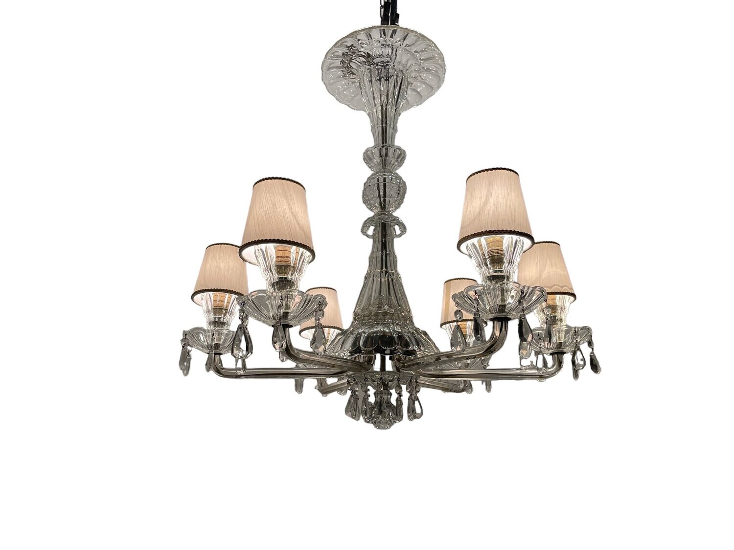 Large Art Deco Murano Glass Chandelier 1940’s
