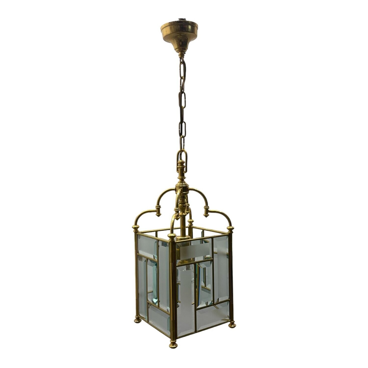 Brass Cut Crystal Light Pendant