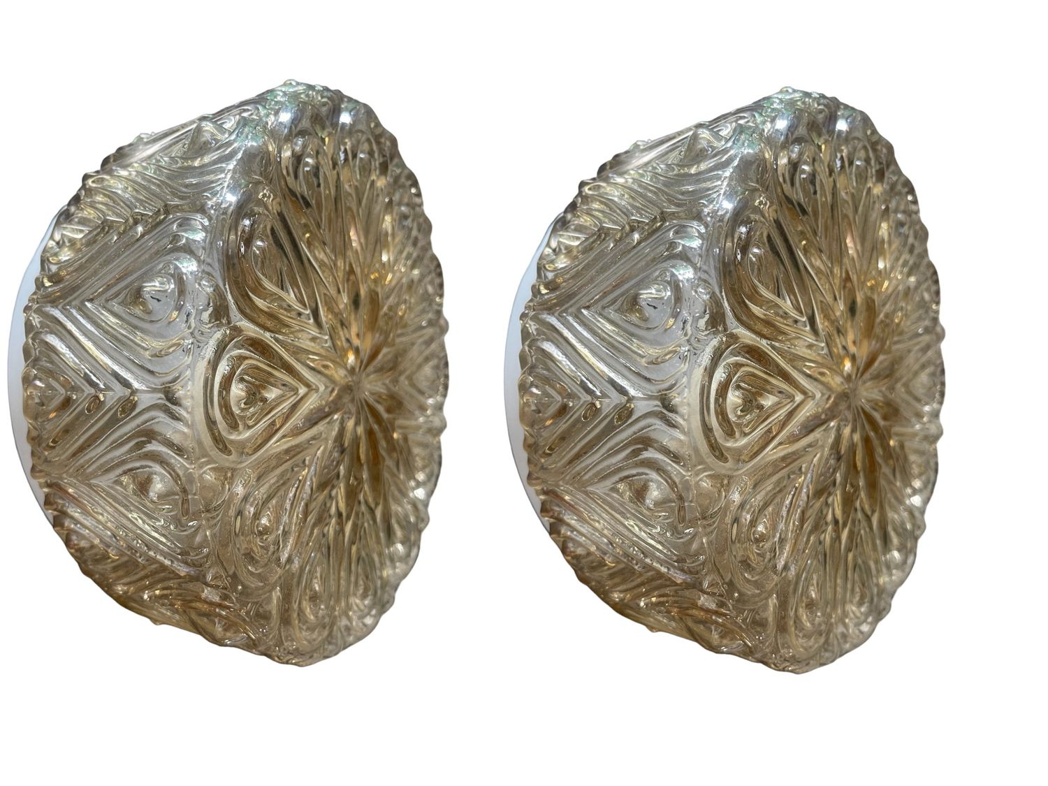Crystal Glass Sconces Set of 2 1970’s Staff Germany