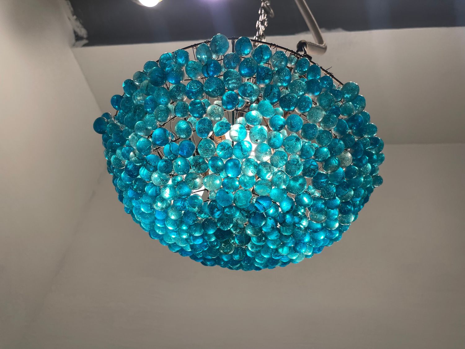 Murano Glass Beaded Flush Mount, 1960s