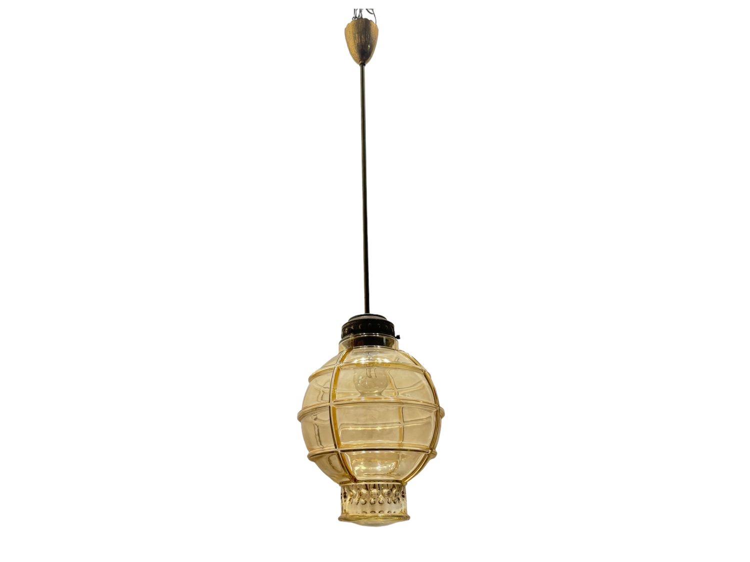 Vintage Glass Pendant, 1960s
