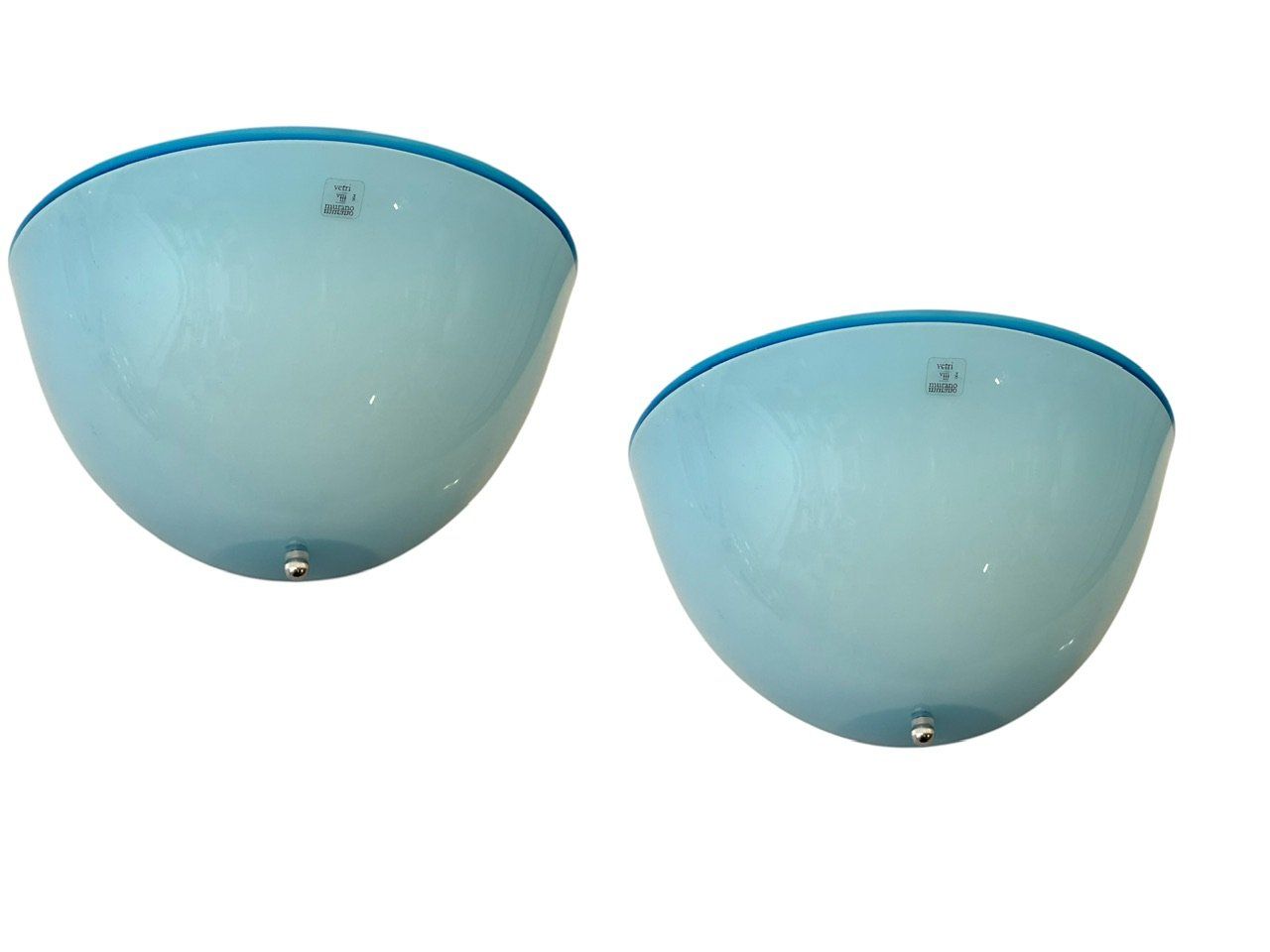 Blue Murano Glass Sconces by Vetri di Murano Set of 2