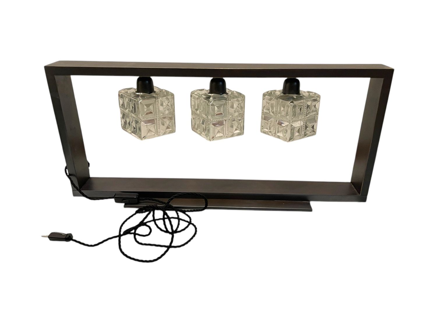 Vintage Brutalist Table Lamp, 1970s