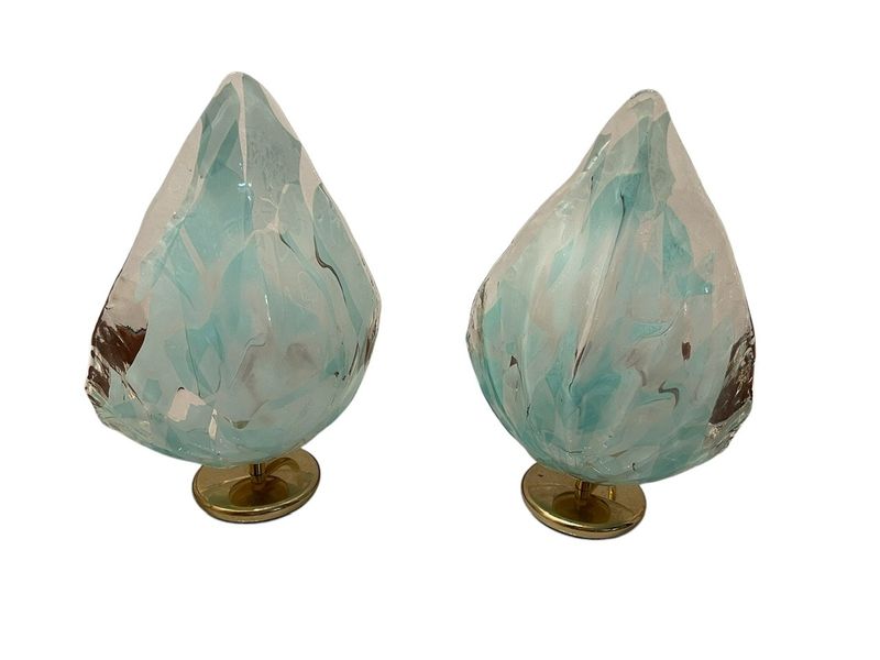 Murano Glass Table Lamps by La Murrina, 1970s, Set of 2