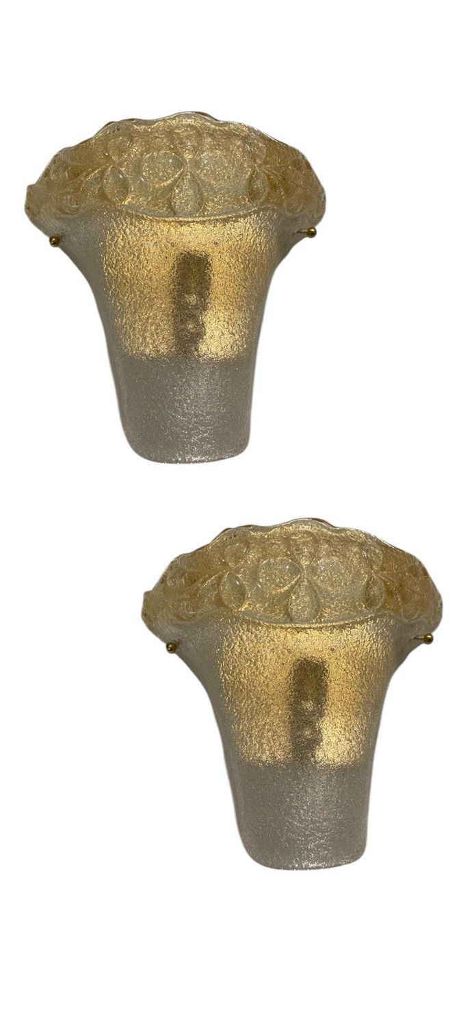 Murano Glass Sconces, 1970s, Set of 2