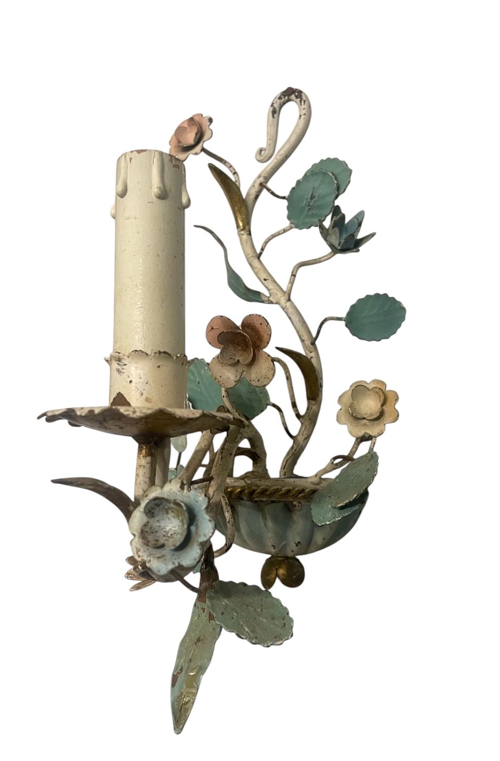 Italian Tole Sconce, 1950s