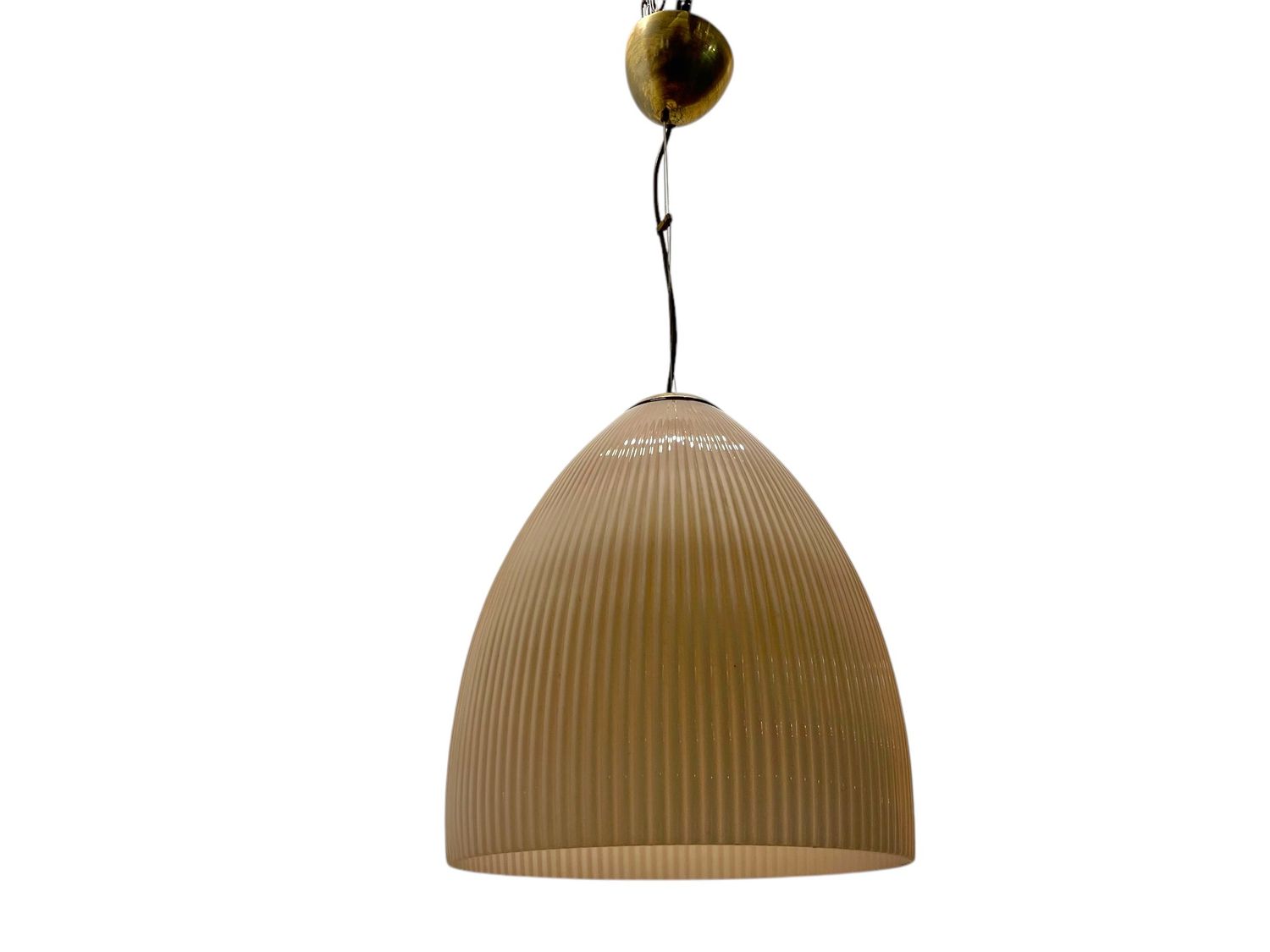 Large Light Pink Murano Glass Pendant, 1970s