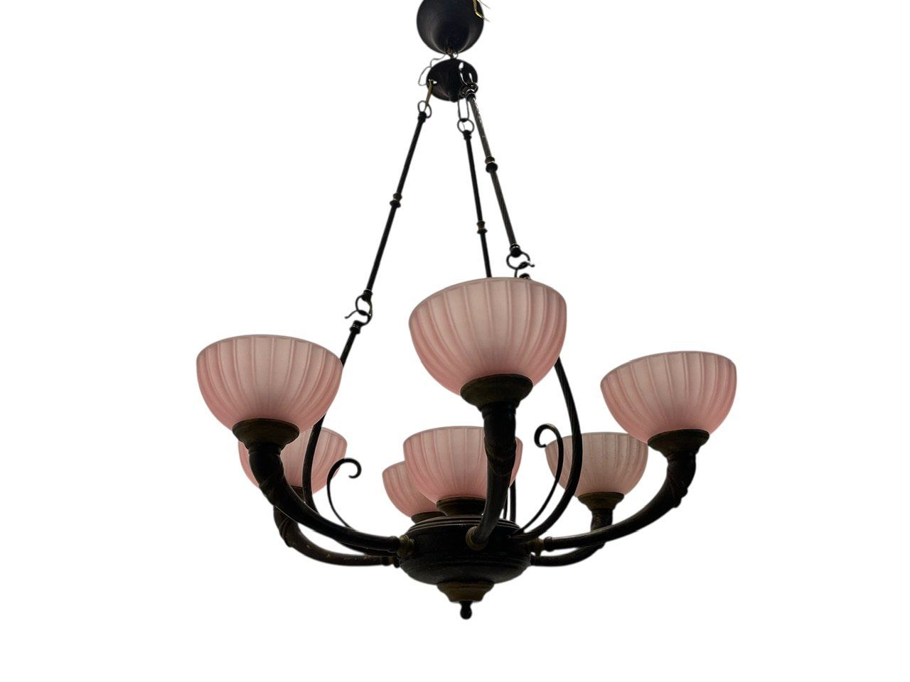 Pink Liberty Style Chandelier, 1960s