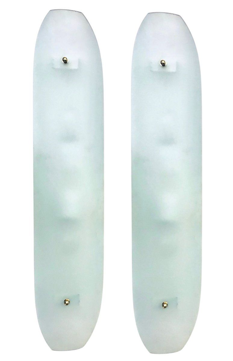 Mid-Century Modern Murano Glass Sconces, 1980s, Set of 2
