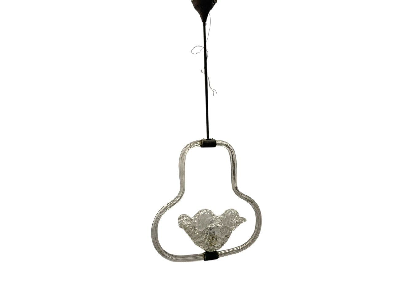 Murano Glass Light Pendant by Ercole Barovier, 1940s