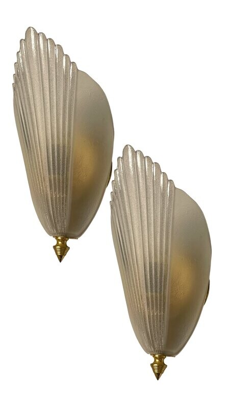 Murano Glass Sconces by F.Fabbian, 1970s, Set of 2
