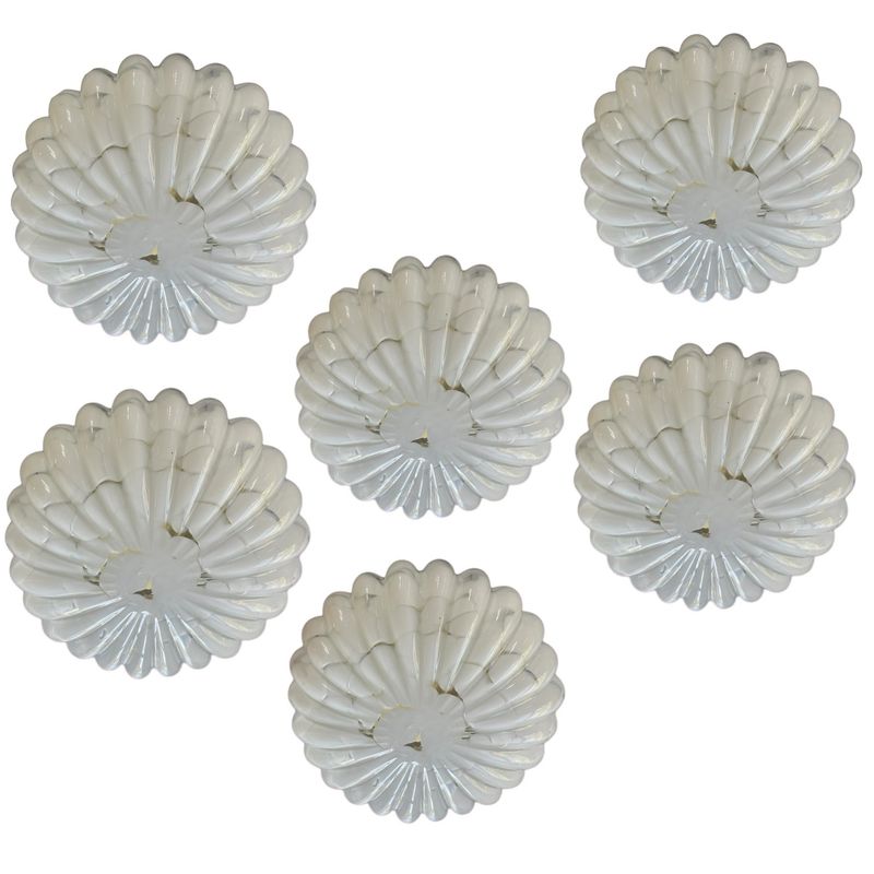 Murano Glass Flushmounts from Staff, 1970s, Set of 6