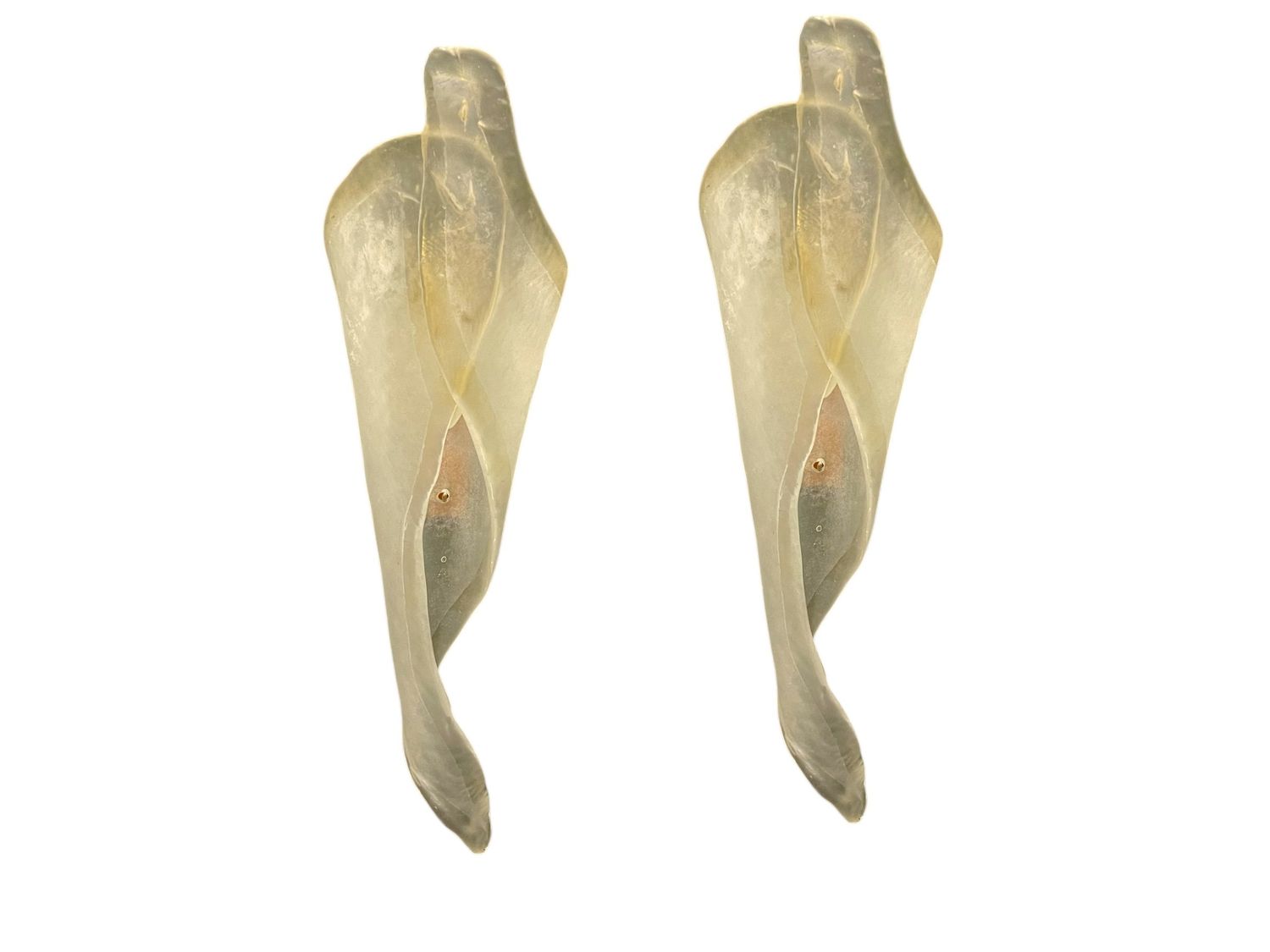Large Murano Glass Sconces, Italy, 1980s, Set of 2