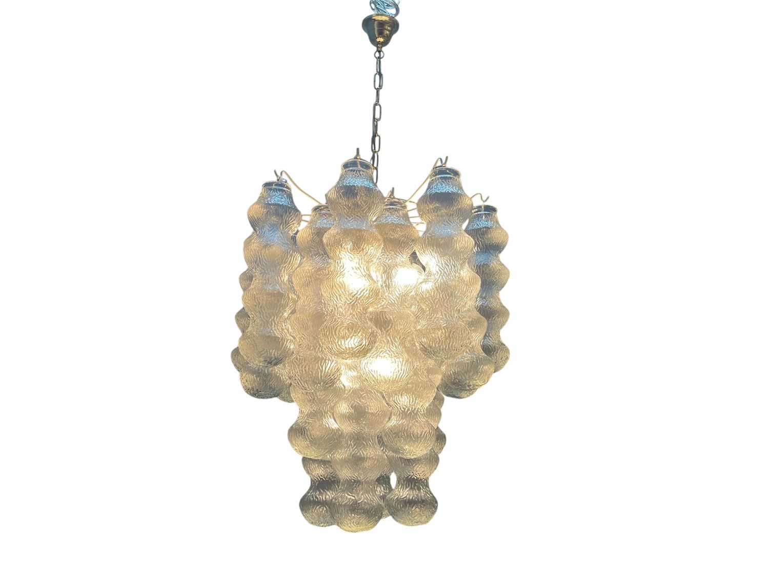Murano Glass Bubble Chandeliers 1980s – Set of 2