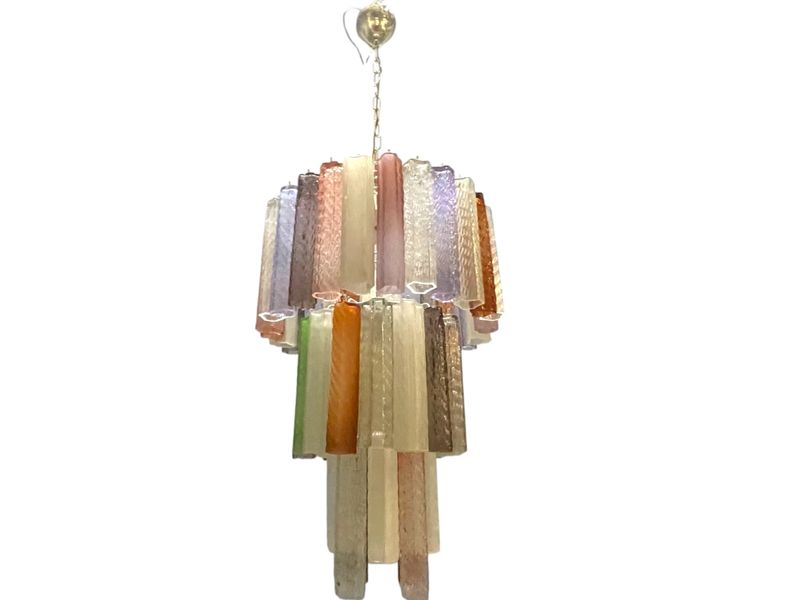 Italian Pop Art Murano Glass Chandelier, 1980s