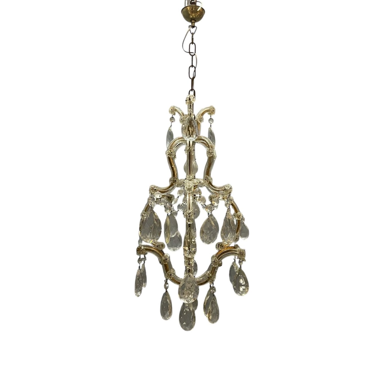 Vintage Maria Theresa Crystal Chandelier, 1950s