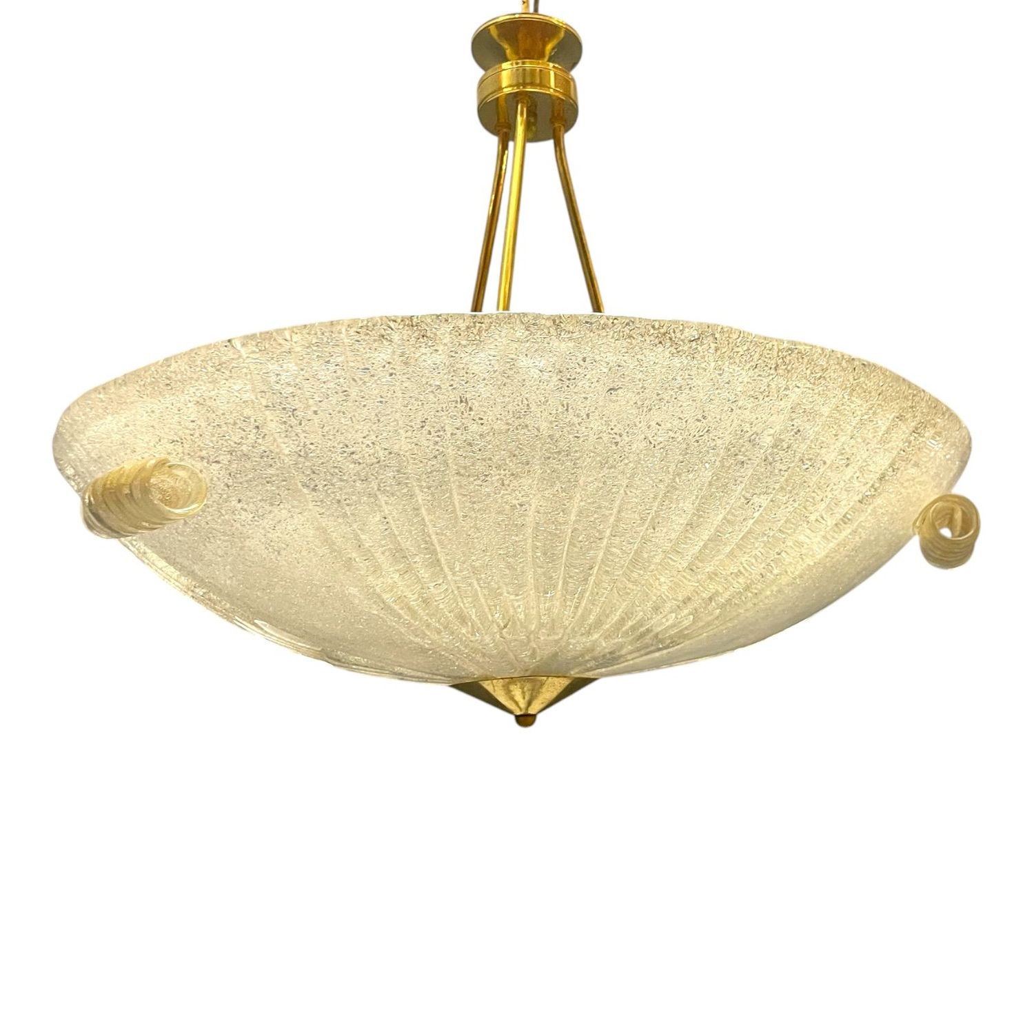 Large Murano Glass Pendant Light, Italy, 1970s