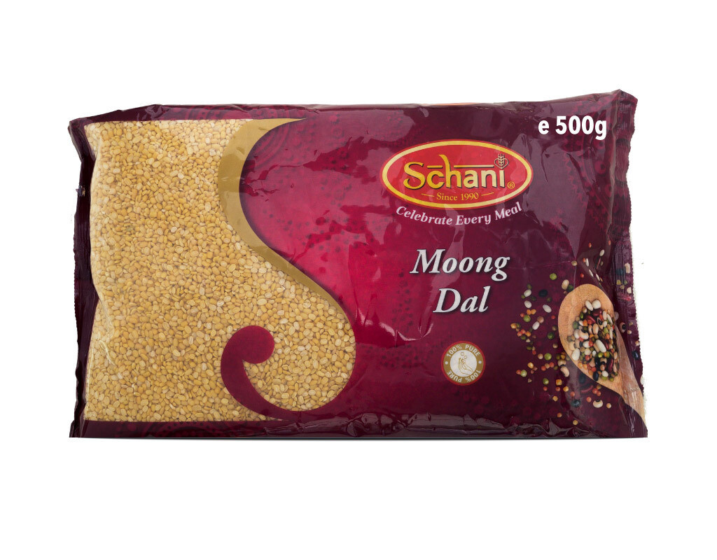 Schani - Peeled halved Mung Beans (Moong Dal) - 500g