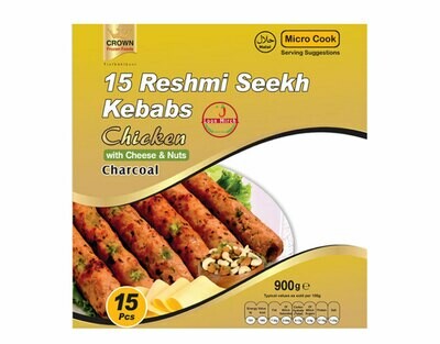Crown 15 Reshmi Seekh Kebabs 15pcs 900g