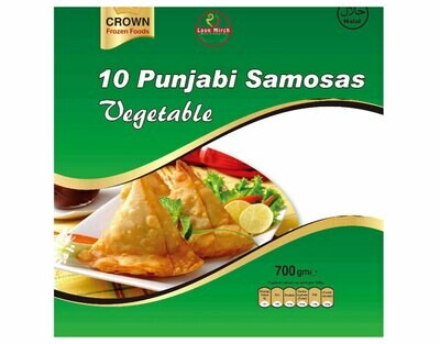 Crown Frozen Food Punjabi Samosas Vegetable 10 pcs 700g
