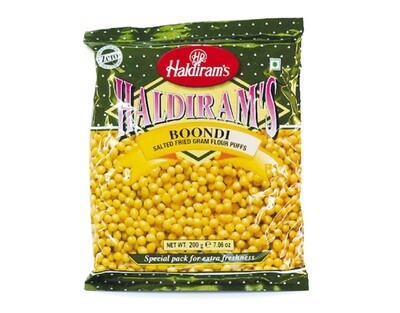 Haldirams Haldiram Boondi Masala Gram Flour Puffs (Gesalzene gebratene Kichererbsenmehlpuffer) 200g
