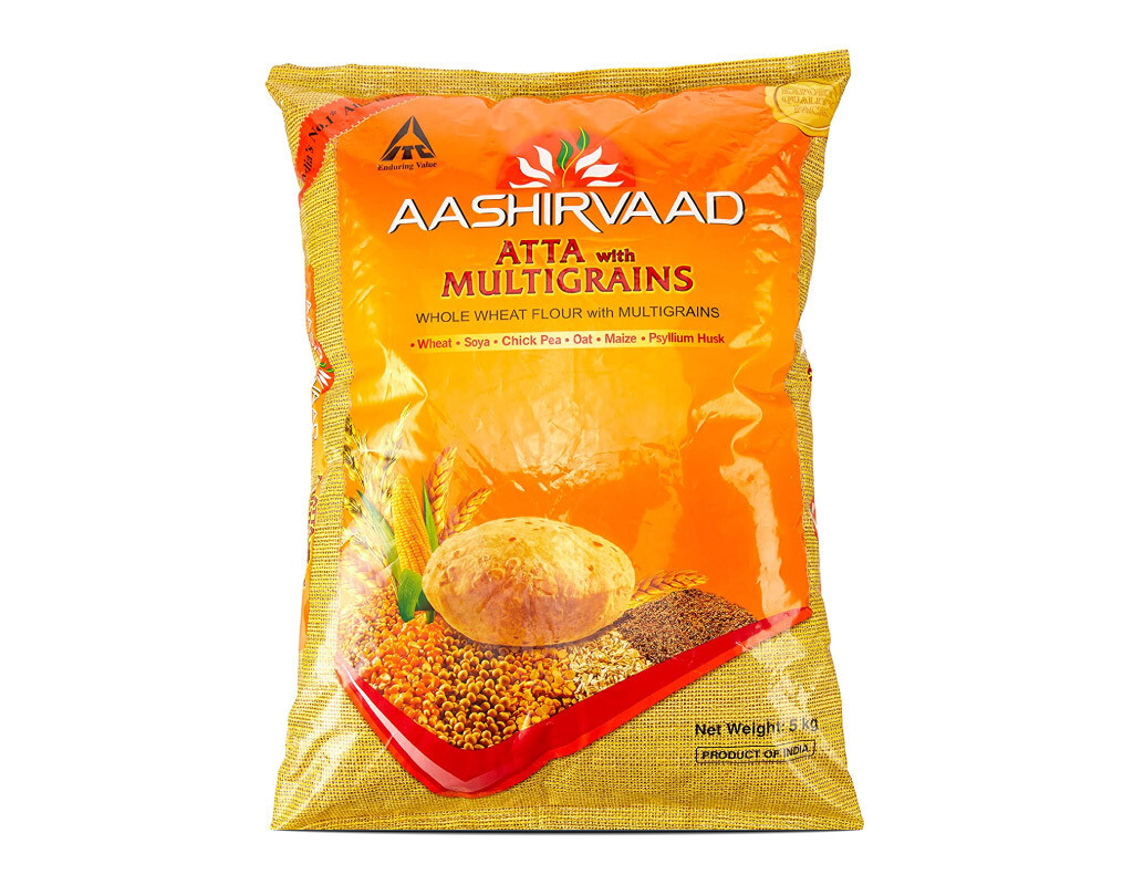 Aashirvaad - Multigrain Atta Flour Mix (Mehrkorn-Weizenmehl) - 5kg