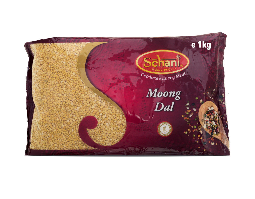 Schani - Peeled halved Mung Beans (Moong Dal) - 1kg