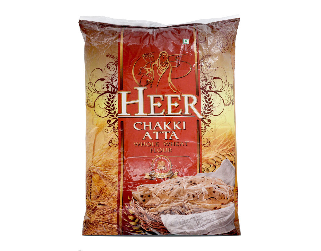 Heer - Chakki Atta - Whole Wheat Flour (Weizenvollkornmehl) - 5kg