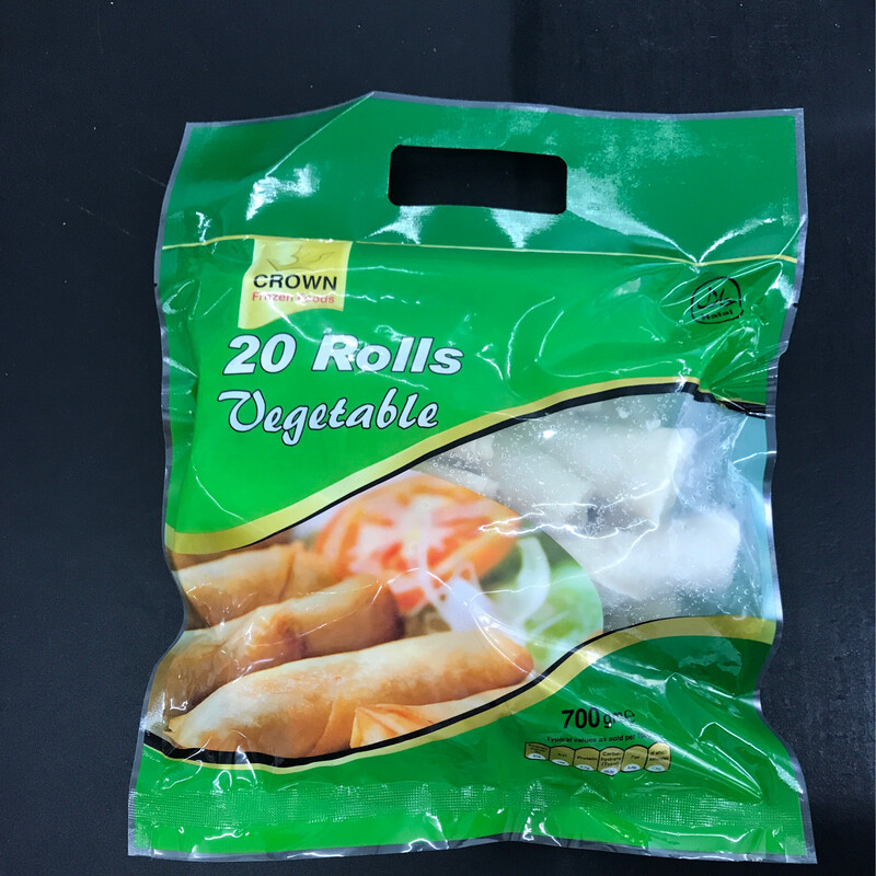 Crown Frozen Food 20 Vegetable spring Rolls 700g Crown Frozen Food 20 Vegetable spring Rolls 700g
