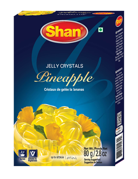 Shan Jelly Crystals Pineapple 80g