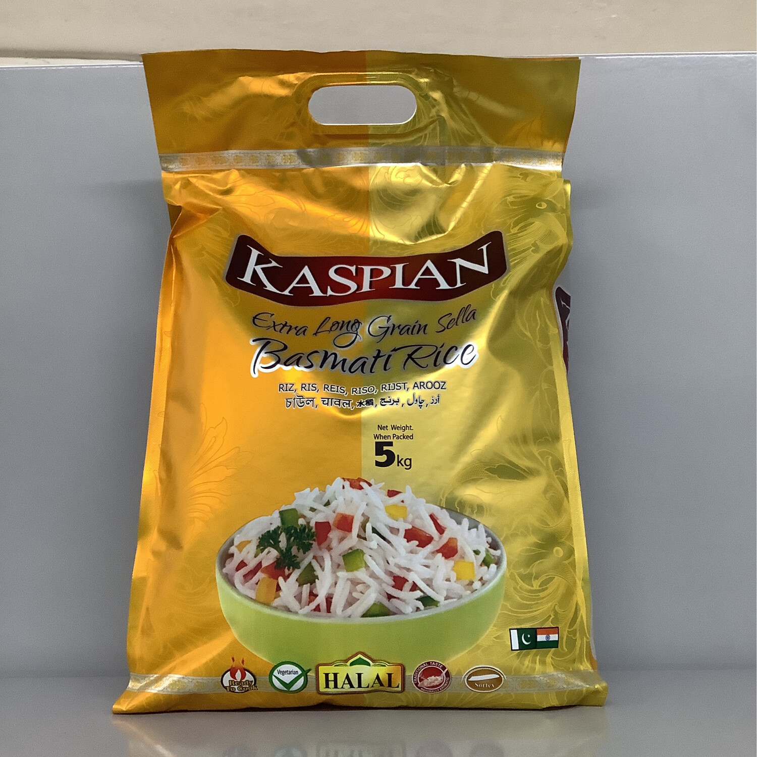 Kaspian Extra Long Grain Sella Basmati Rice 5kg
