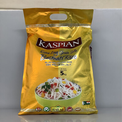 Kaspian Extra Long Grain Sella Basmati Rice 5kg