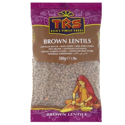 TRS Brown Lentils Whole Masoor Dal 500g